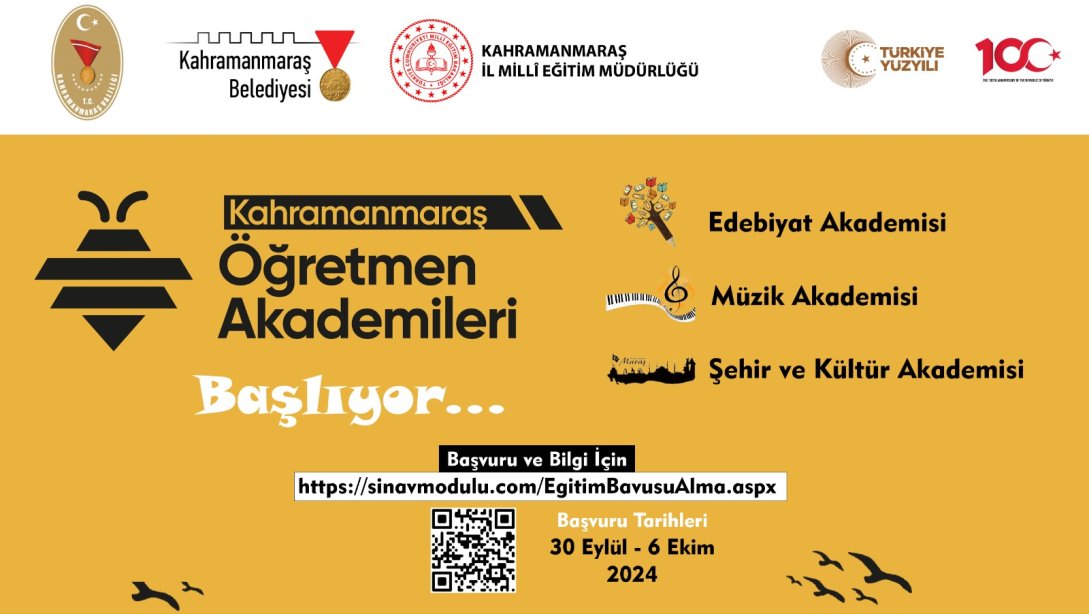 KAHRAMANMARAŞ ÖĞRETMEN AKADEMİLERİ BAŞLIYOR.